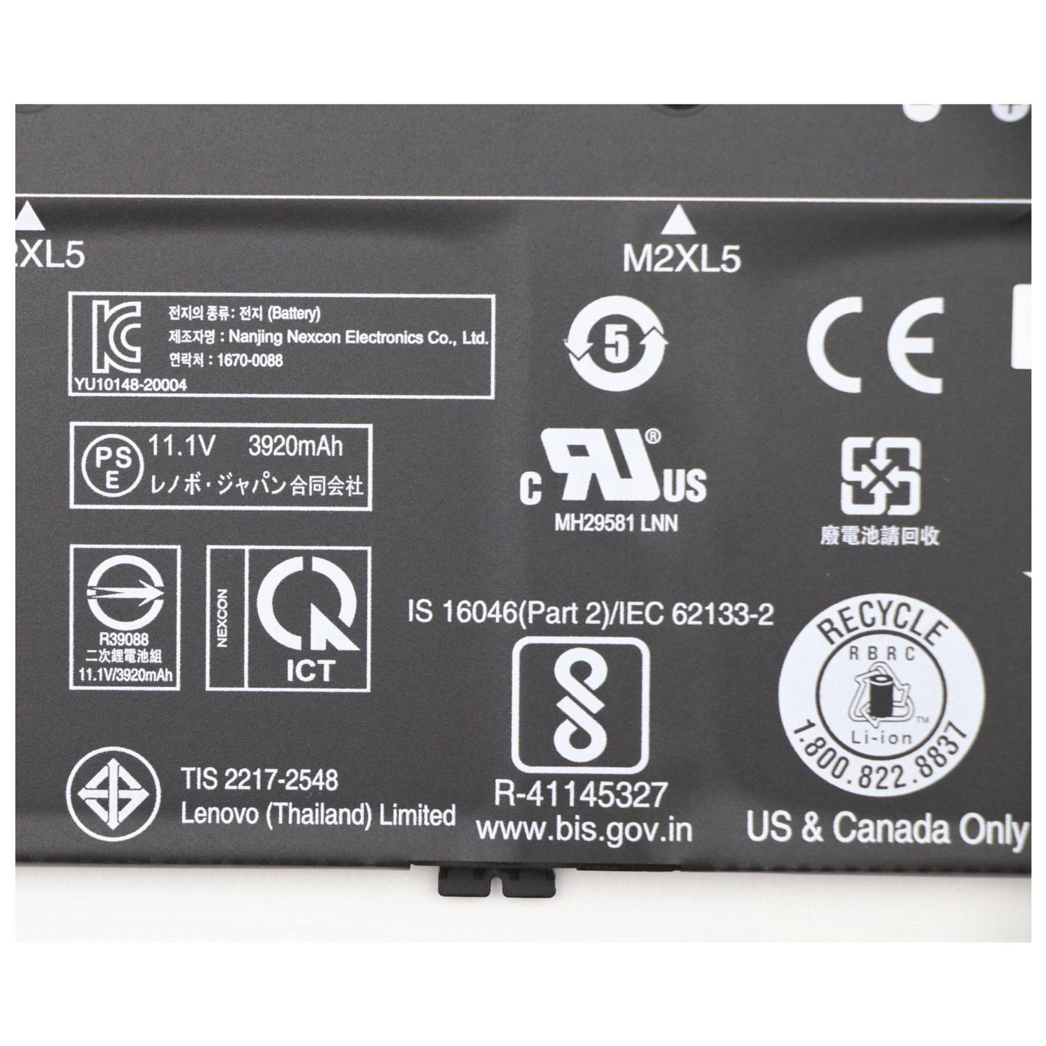 Lenovo LG L19L3PD5 11.1V45Wh3cell Battery Batterie