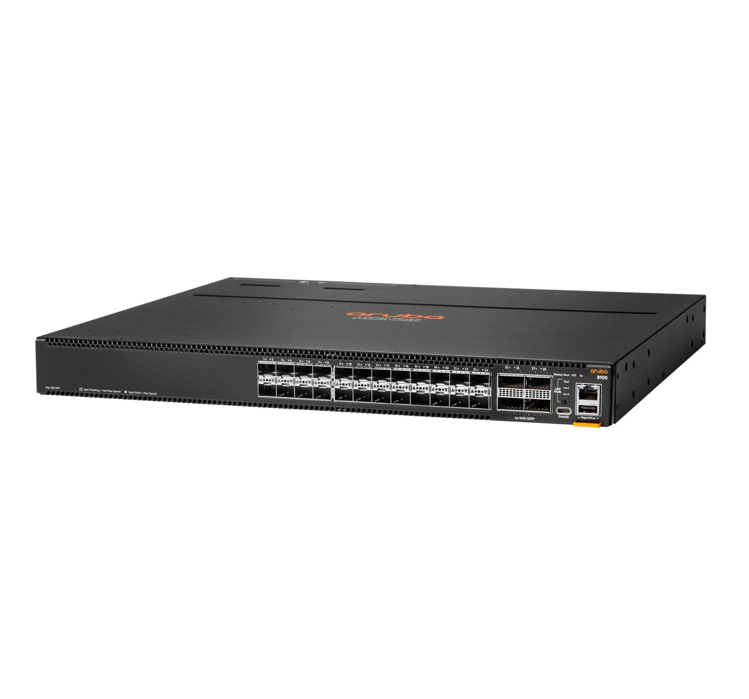 R9W86A - HPE Aruba CX 8100 24x10G SFP+ 4x40/100G QSFP28 Switch