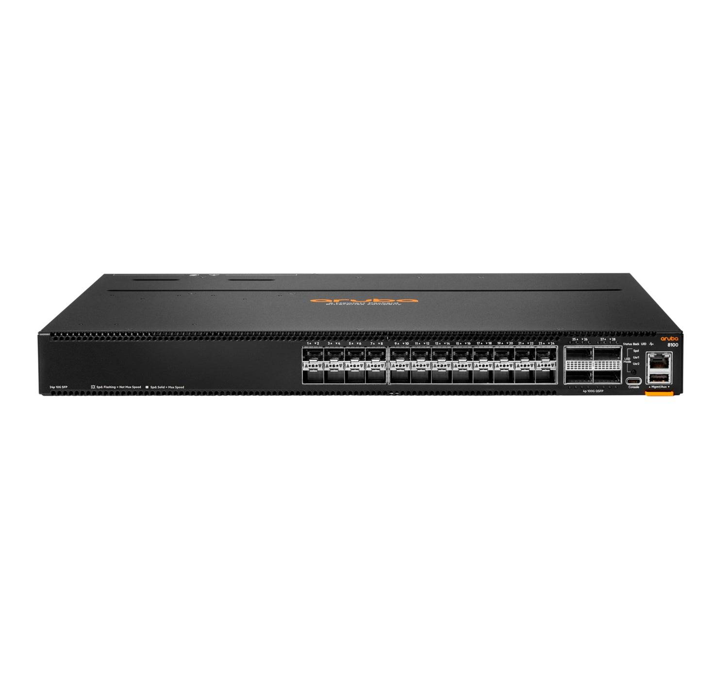 R9W86A - HPE Aruba CX 8100 24x10G SFP+ 4x40/100G QSFP28 Switch