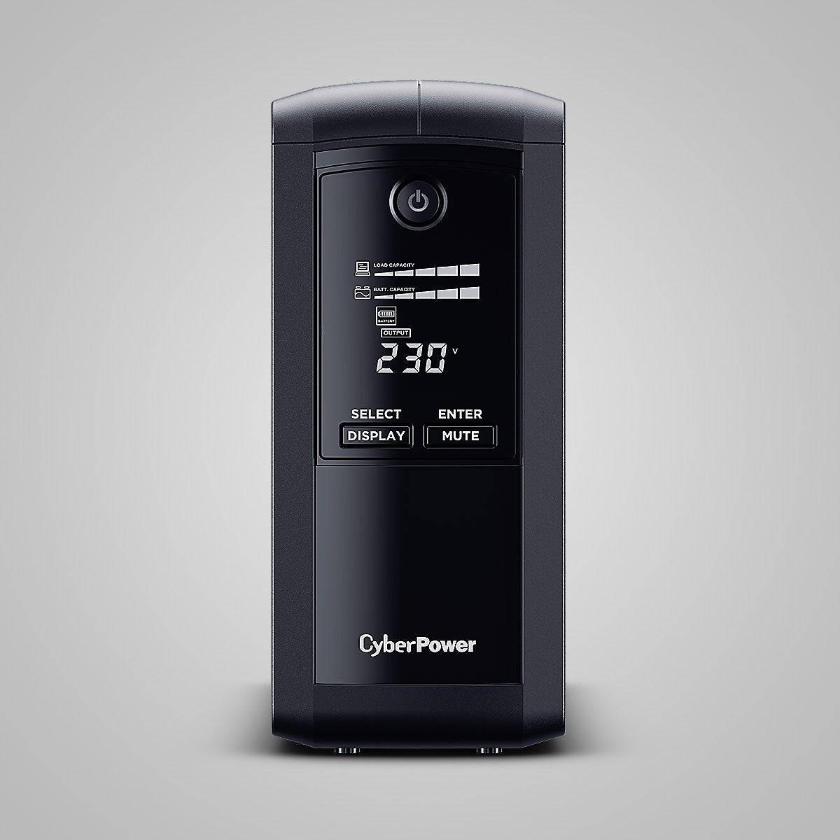 CyberPower Systems CyberPower Tracer III VP700ELCD-FR, Line-Interaktiv, 0,7 kVA, 390 W, Sine, 167 V, 295 V - Refurbished