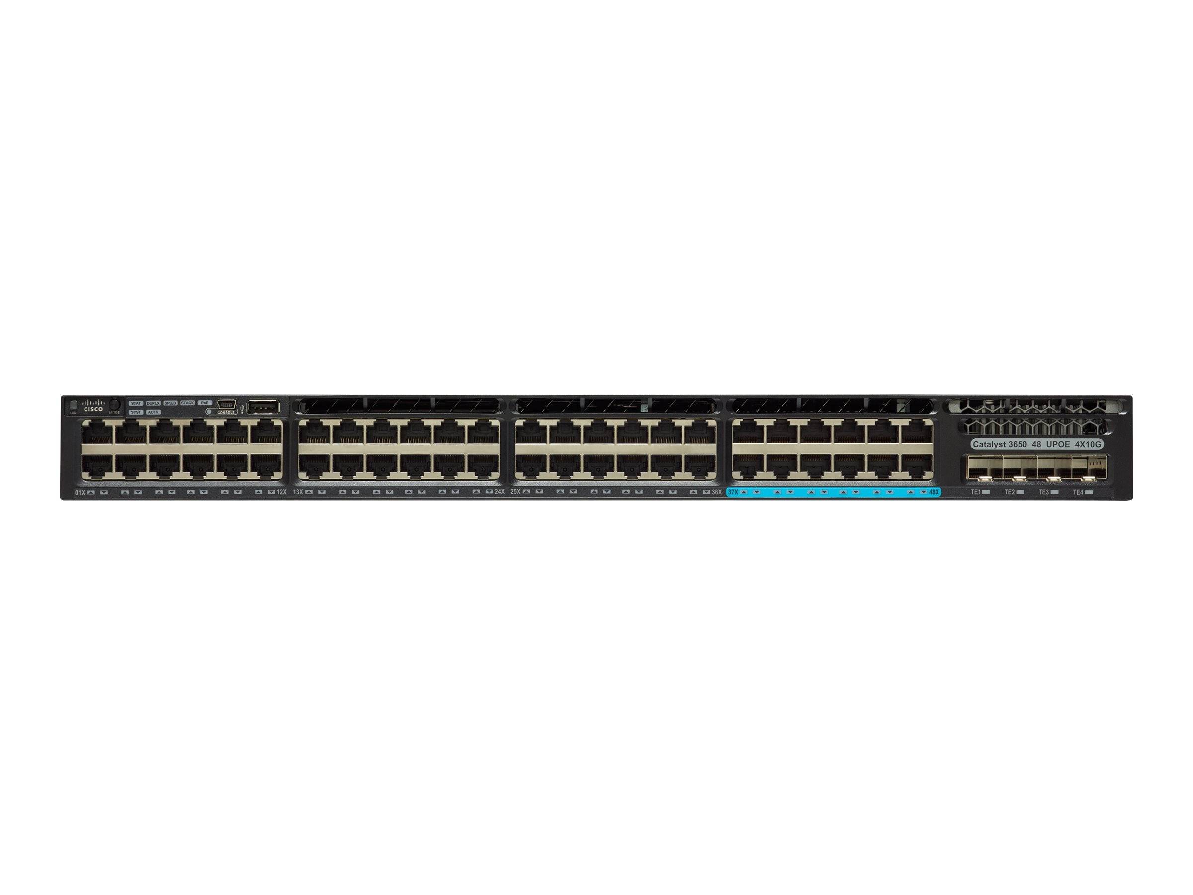 Cisco Catalyst 3650-48PS-S - Switch - L3 - managed - 48 x 10/100/1000 (PoE+)