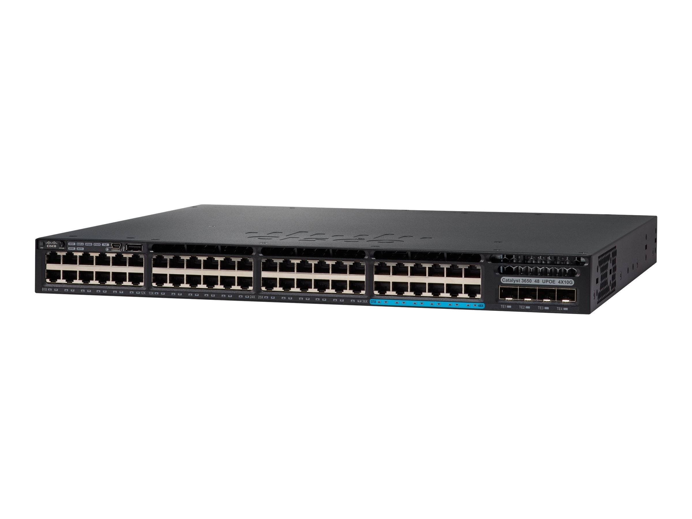 Cisco Catalyst 3650-48PS-S - Switch - L3 - managed - 48 x 10/100/1000 (PoE+)