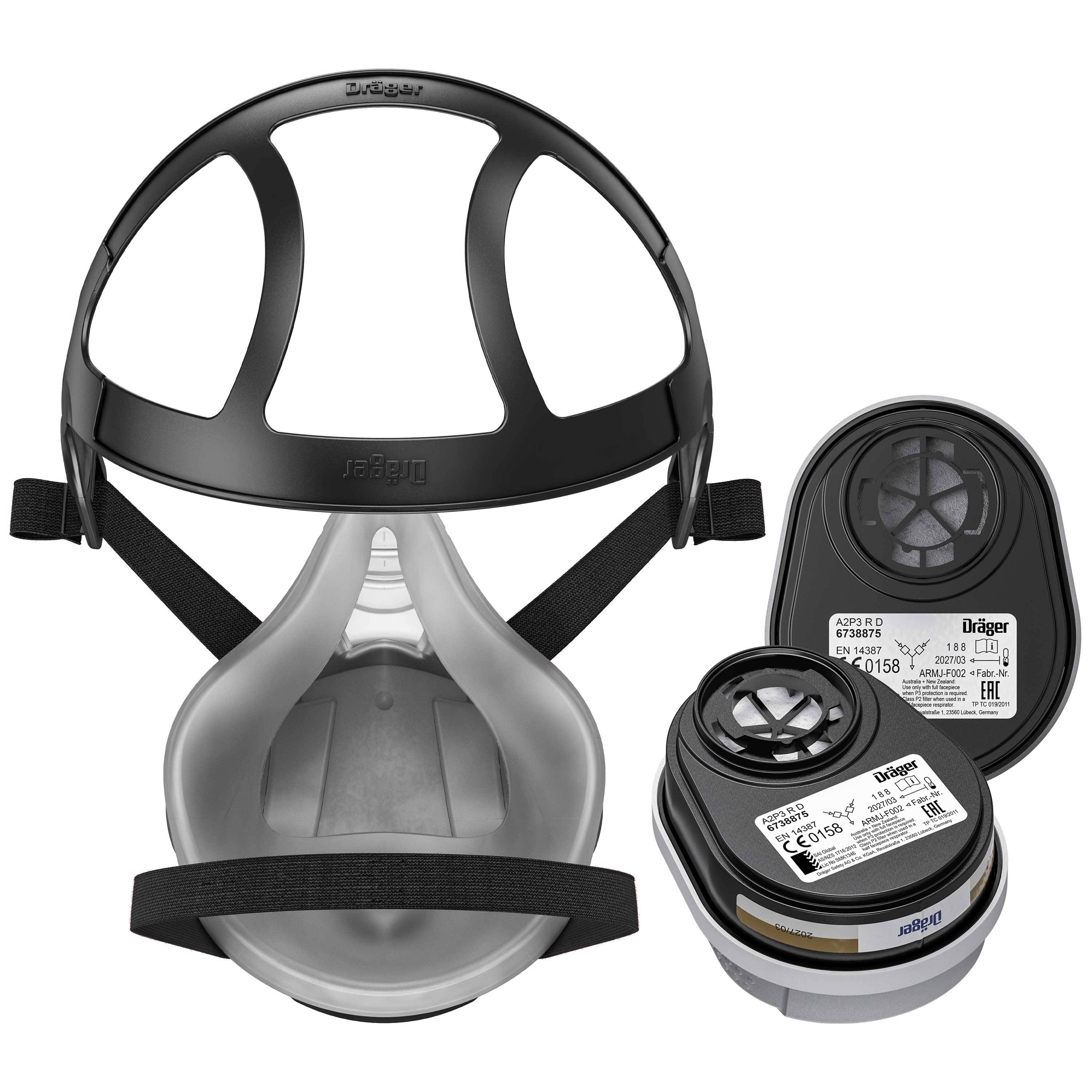 Halbmaske X-plore® 3300 R57793 Größe M Typ Lackierer-Set Material Soft-TPE Scheibe ohne Anschluss Bajonett Inhalt 1 X-pl