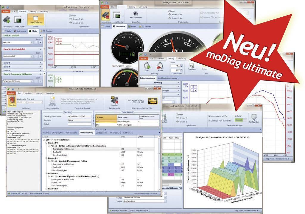 OBD2 Testerset Brotos B40 mit Interface inkl. Diagnose Software für ALLE KFZ ab Baujahr 2000