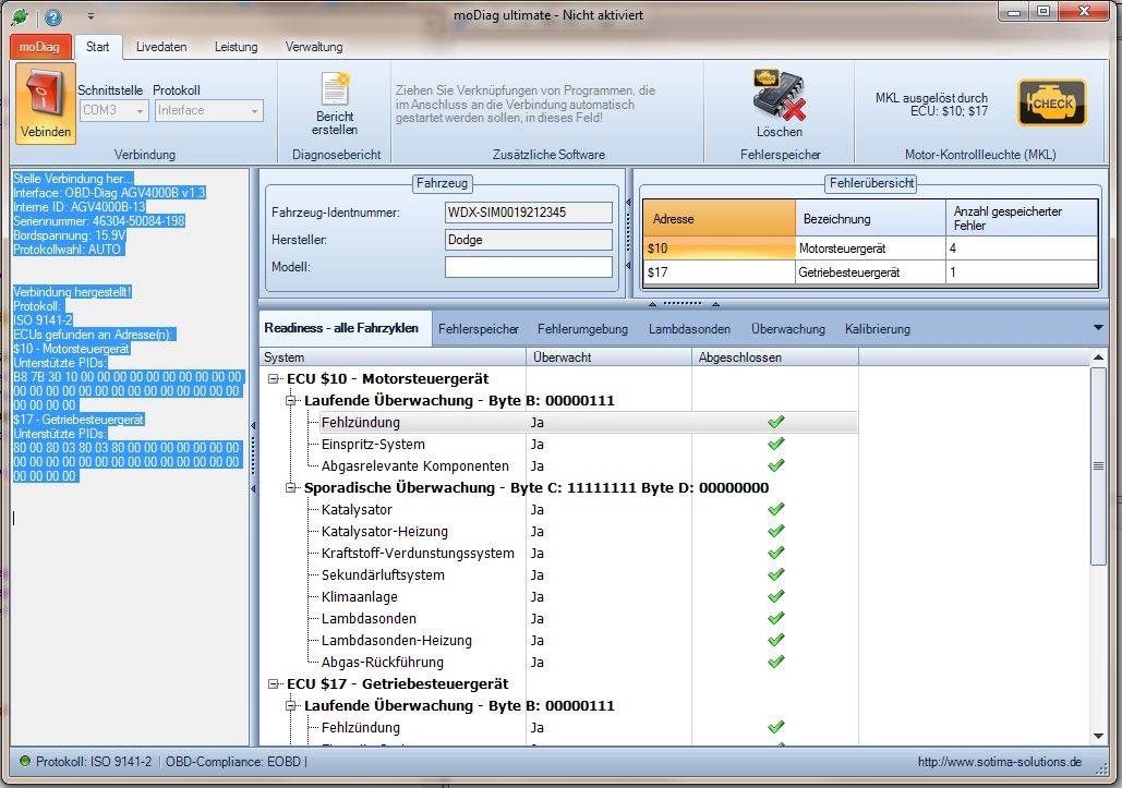 OBD2 Testerset Brotos B40 mit Interface inkl. Diagnose Software für ALLE KFZ ab Baujahr 2000