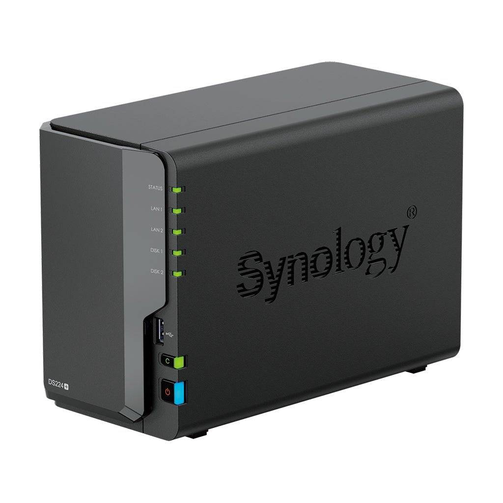 Synology DiskStation DS224+ 2-bay NAS server empty chassis + 8 TB Seagate Ironwolf SATA 3.