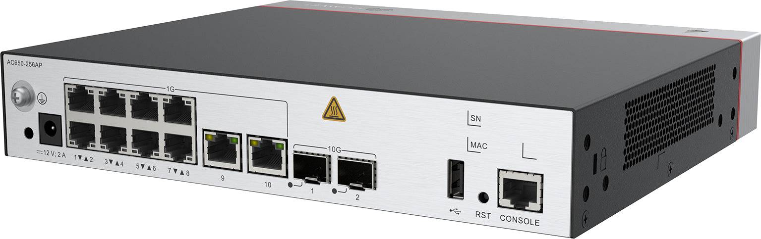 Huawei NetEngine AC650-256AP - Router - 10-Port-Switch - 10 GigE - WAN-Ports: 2