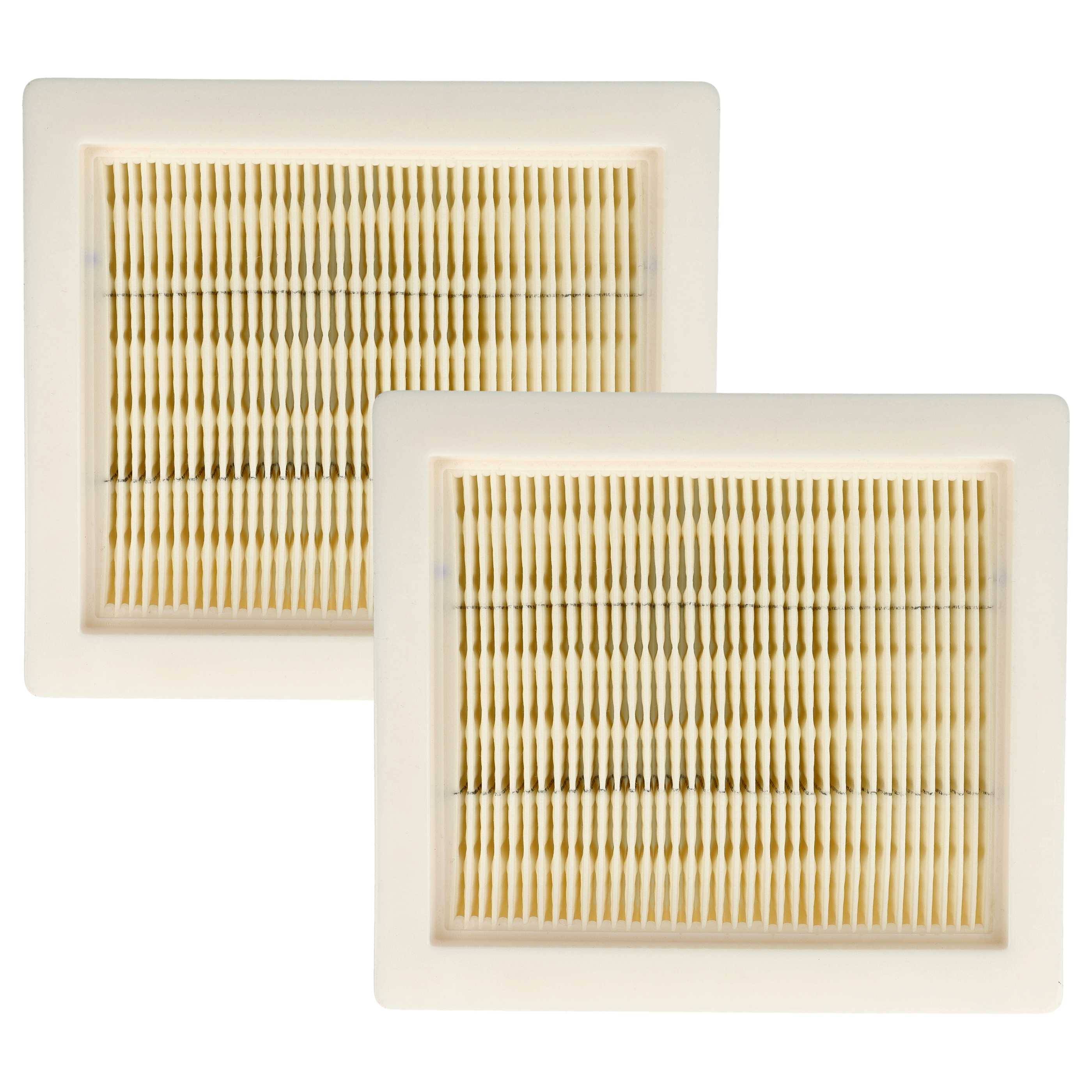 vhbw 2x Flachfaltenfilter Ersatz für Würth 5701700003 für Staubsauger