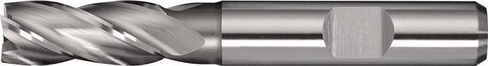 Schaftfräser DIN 844 TypN D.2mm HSS-Co8 Weldon Z.4 kurz TECWERK