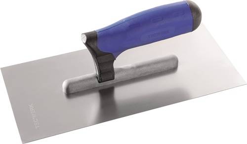 Glättekelle L.280mm B.130mm rostfr.m.Ku.-Griff VA S.0,7mm TECWERK