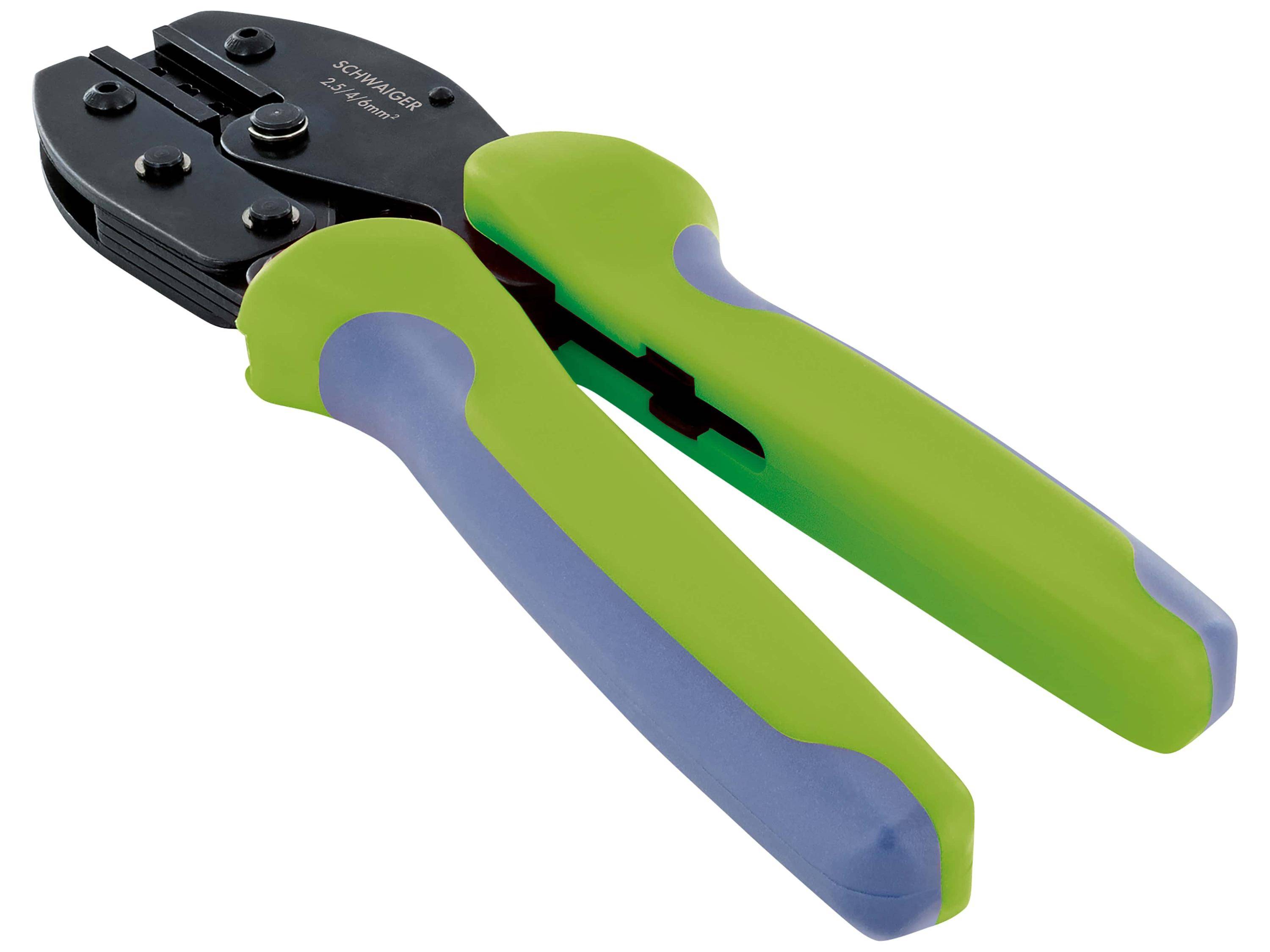 Crimpzange Solar Stecker 2.5-6mm gummiert Griffe