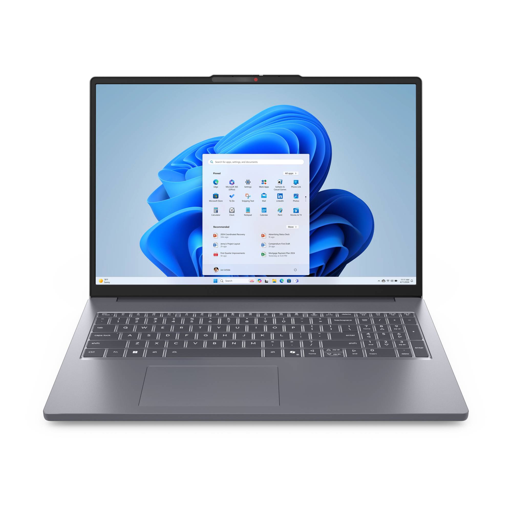 IdeaPad Slim 3 16ARP10 83K8 - 180°-Scharnierdesign - AMD Ryzen 7 170 / 3.2 GHz -
