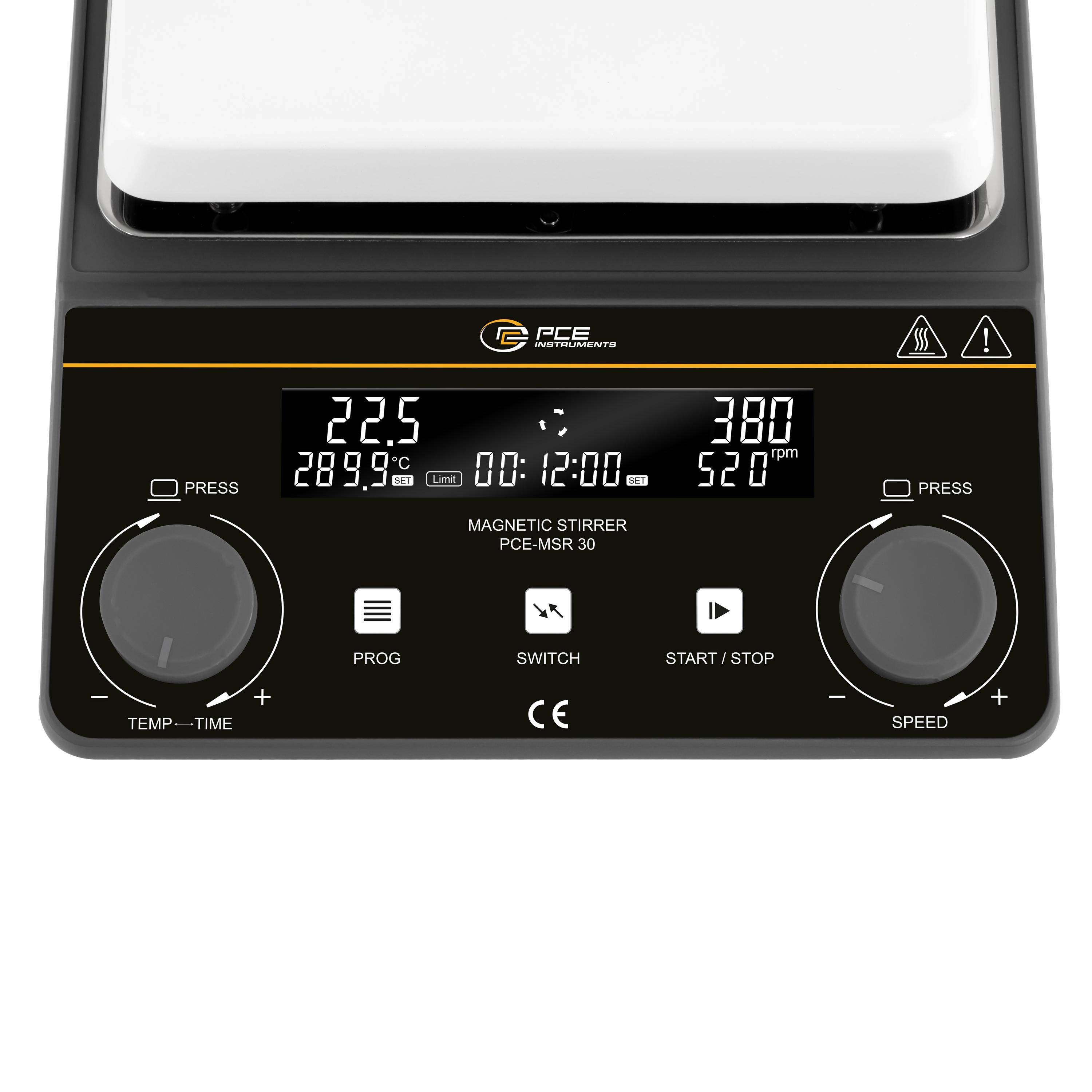 PCE Instruments PCE-MSR 30 Laborrührer 550W 5kg Kunststoff mit Heizplatte