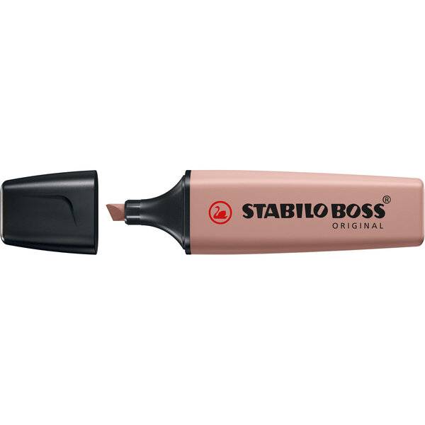 STABILO BOSS ORIGINAL NatureColors, 10 Stück(e), Braun, 18 Jahr(e), Meißel, Schwarz, Braun, Kunststoff