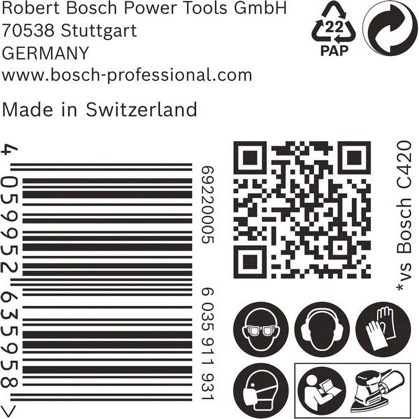 Bosch EXPERT C470 Schleifpapier, 100 x 150 mm, K 60, 50 Stück - 2608901641