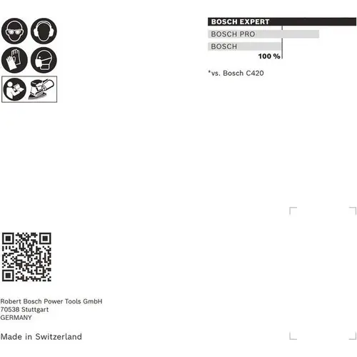 Bosch EXPERT C470 Schleifpapier, 100 x 150 mm, K 180, 50 Stück - 2608901644 Bosch EXPERT C470 Schleifpapier, 100 x 150 mm, K 180, 50 Stück - 2608901644