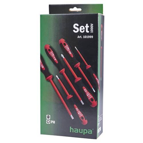 HAUPA Schraubendreher-Set, 1000 V, Schlitz, PH, 1 Stk.