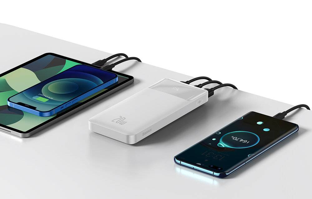 Powerbank Baseus Bipow 10000mAh, 20W (weiß)