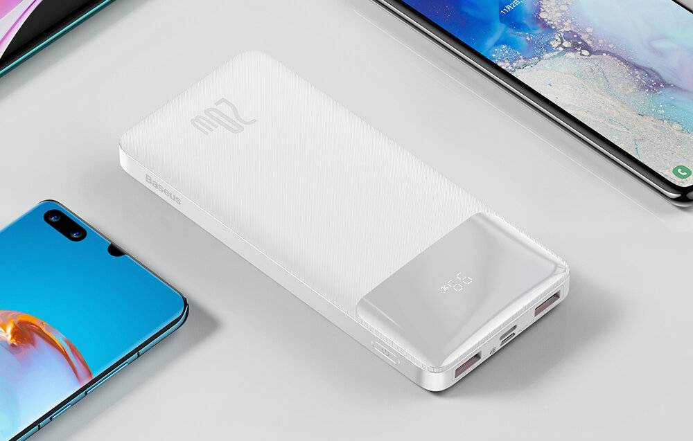 Powerbank Baseus Bipow 10000mAh, 20W (weiß)