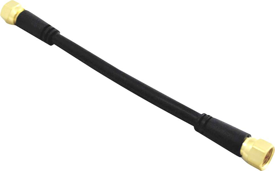 Axing SAT Anschlusskabel [1x F-Stecker - 1x F-Stecker] 25.00 cm 75 dB Schwarz