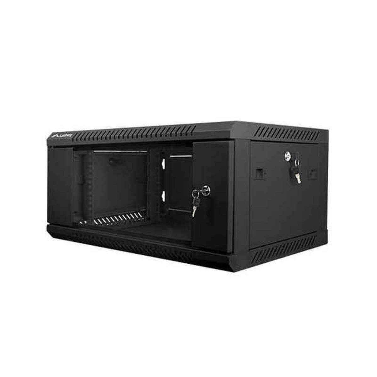 LANBERG 19 4U 600x450 Wandgehäuse Glastür V2 (FlatPack) sw Multimedia-Technik 19