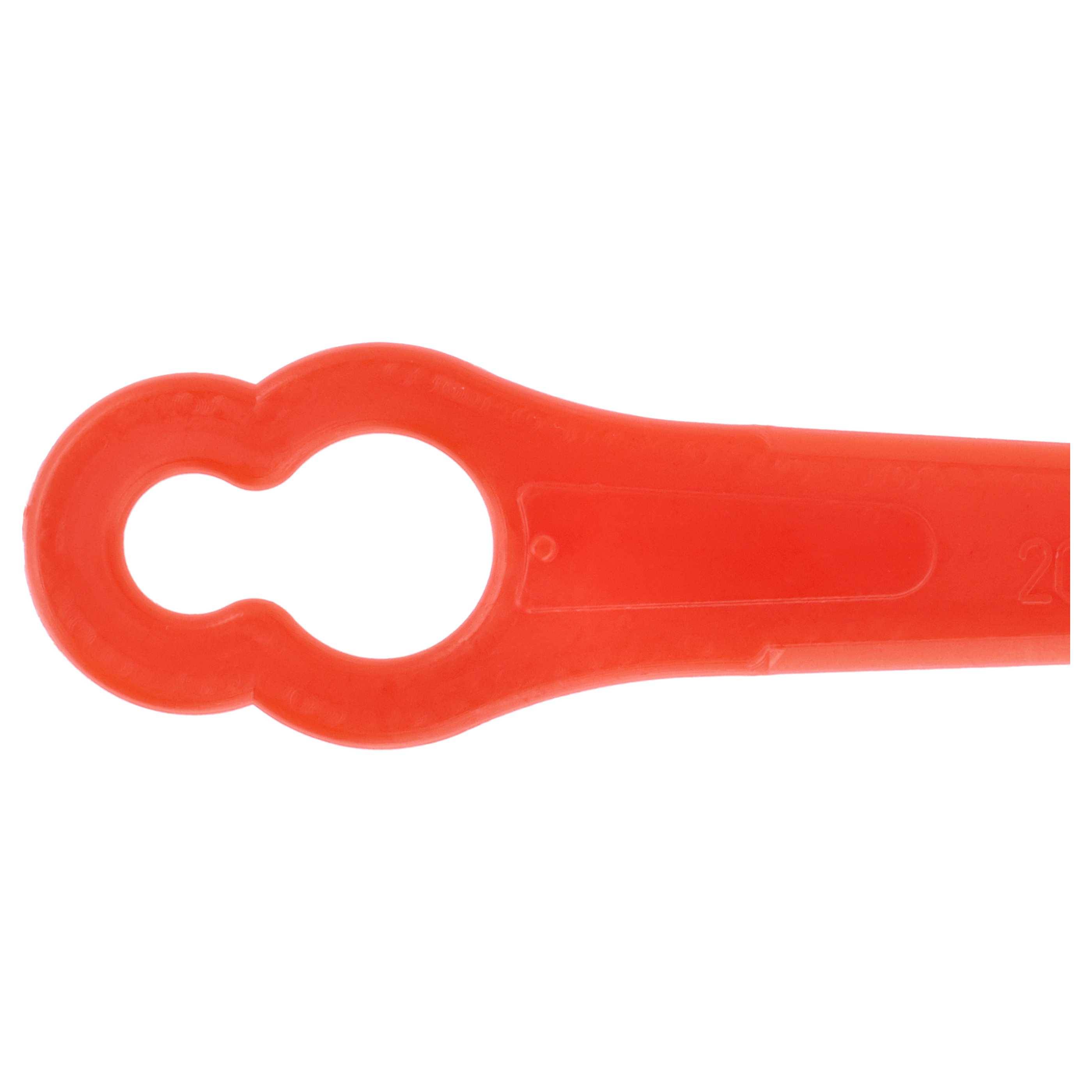 vhbw 20x Ersatz-Messer Ersatz für Recharge Tools GTB-20 für Rasentrimmer - Ersatzklinge Rot, Kunststoff