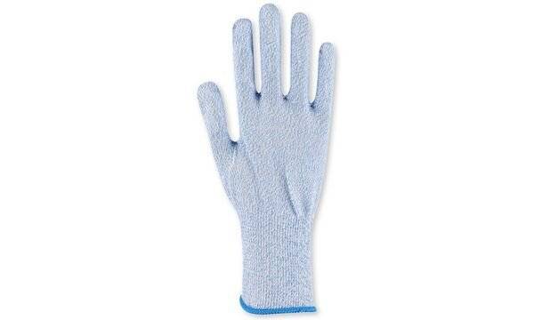 Hygostar Schnittschutzhandschuh CUT ALLFOOD SENSITIVE blau, Glasfaserseele, 13 Gauge, lebensmittelecht, Größe S/7