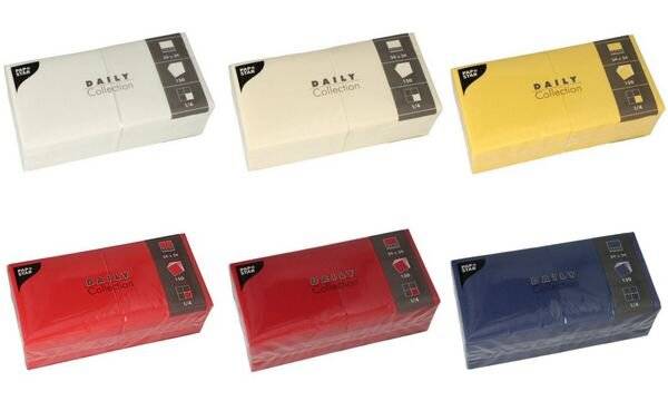 Servietten 24.0 x 24.0 cm 2-lagig rot