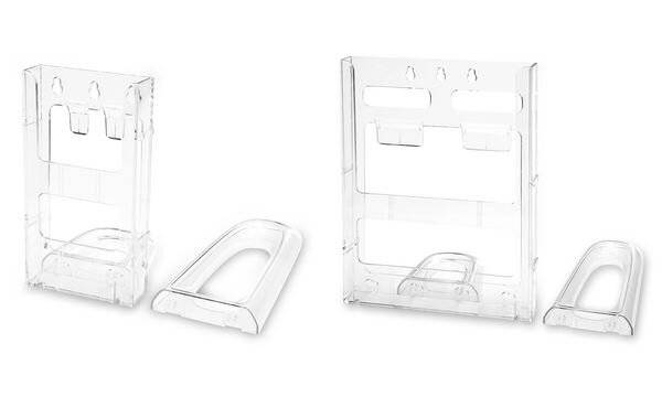 deflecto Sockel klein für Lit-Loc Prospekthalter, glasklar