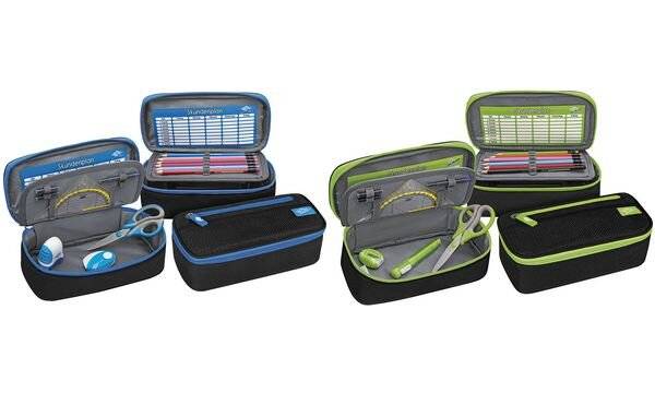 Wedo 242 43010 Etui Weiches Federmäppchen Polyester Schwarz, Blau