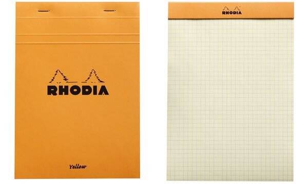 RHODIA Notizblock No. 16 Yellow, DIN A5, kariert, orange