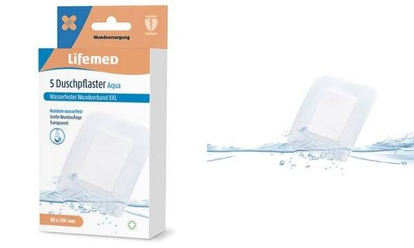Lifemed Duschpflaster "Aqua XXL", transparent