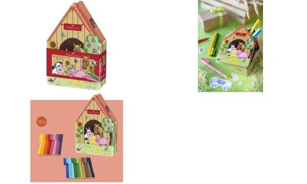 FABER-CASTELL - Filzstift Connector Bauernhof