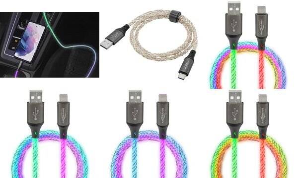 Usb-A Usb-C Kabel mit LED Beleuchtung 1700-0158 - Kabel - Digital/Daten