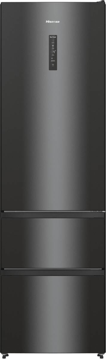Hisense Kühl Gefrier Kombination RM469N4AFD1 H247B, 368 l, SN-T, 13 kg/24h, D, Fresh Zone Fach, Schwarz