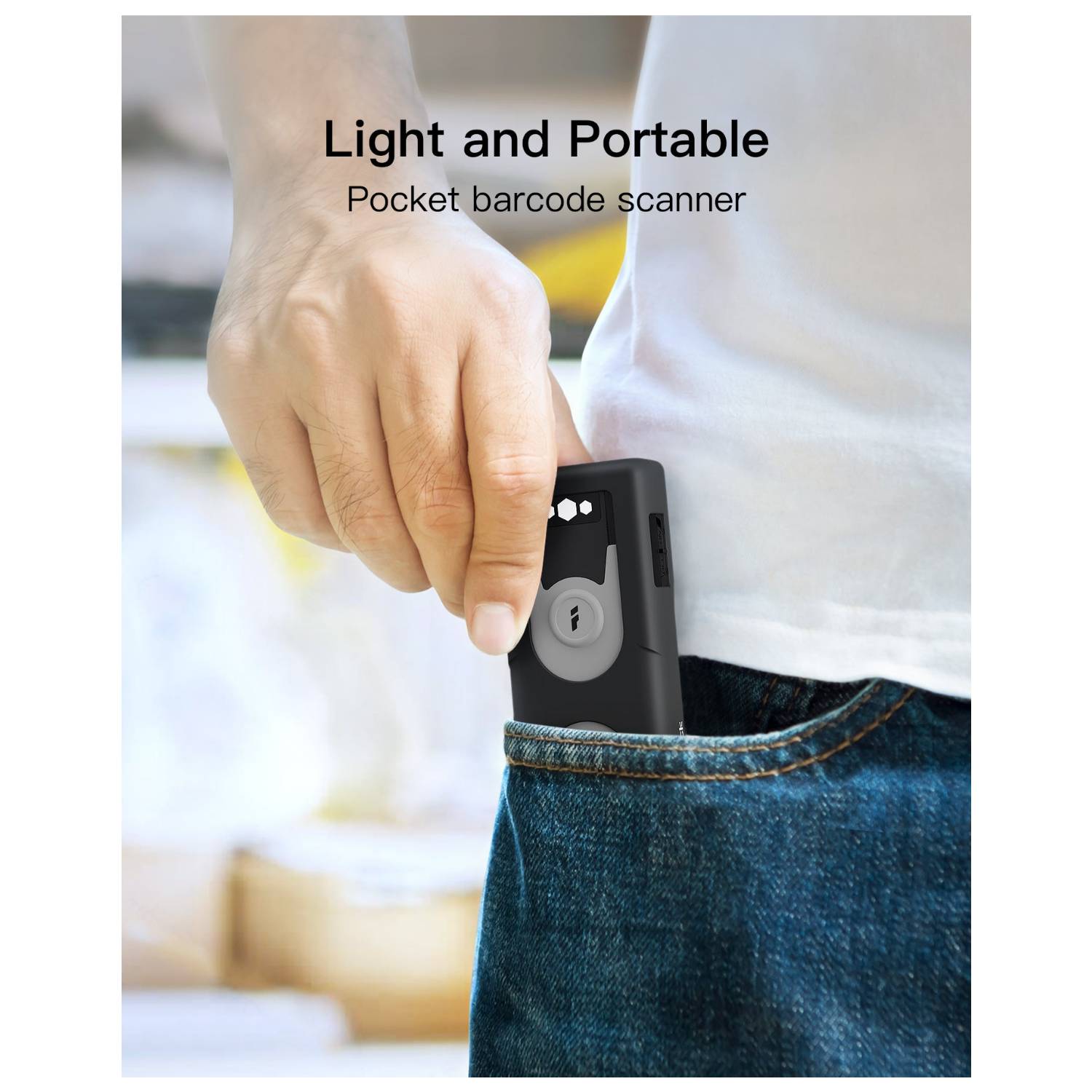 Inateck Barcodescanner 43 gray[BCST-43_gray] - Barcode-Scanner