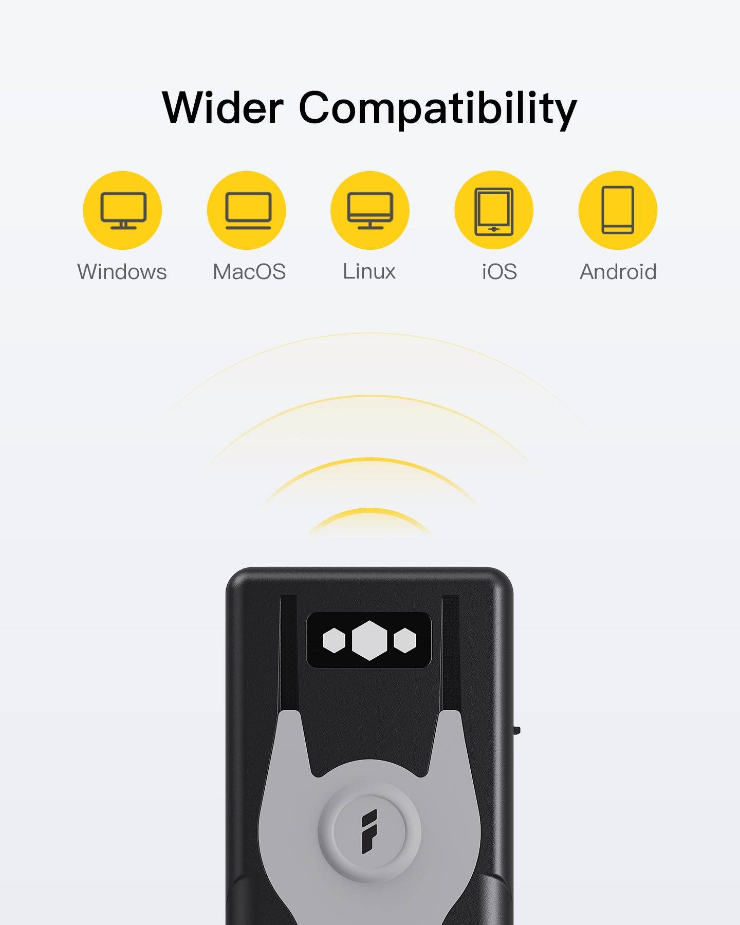 Inateck Barcodescanner 43 gray[BCST-43_gray] - Barcode-Scanner