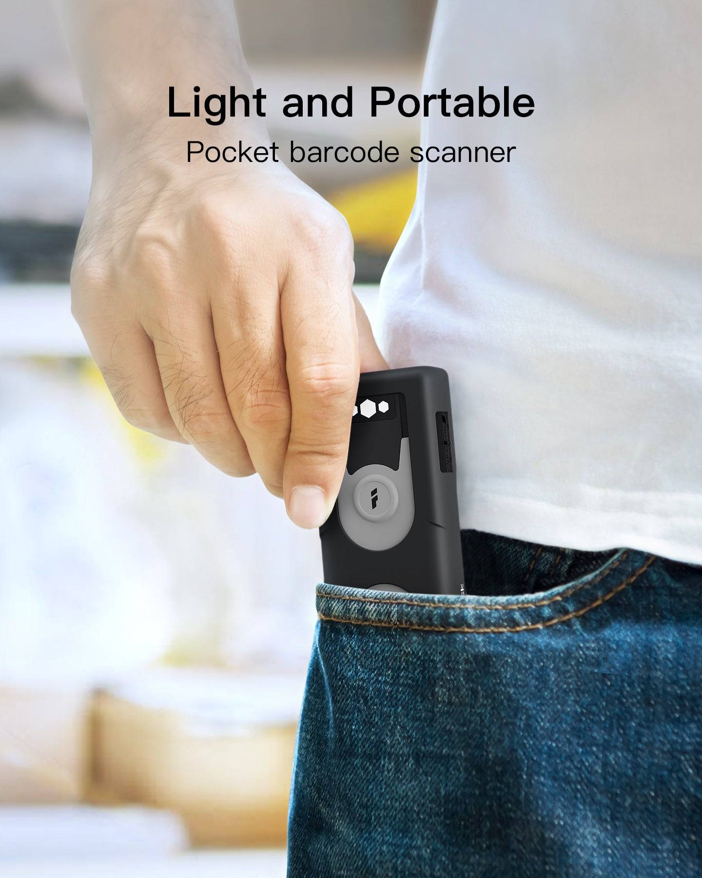 Inateck Barcodescanner 43 gray[BCST-43_gray] - Barcode-Scanner