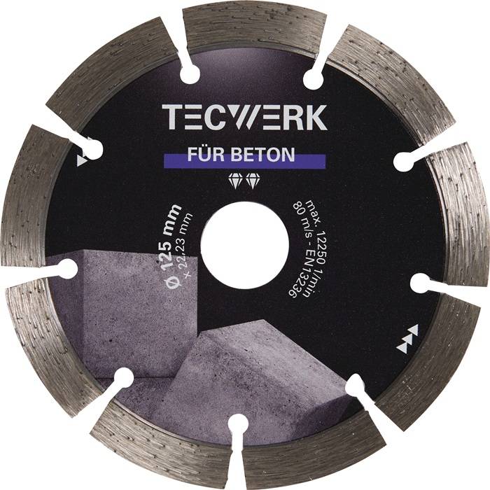 Diamanttrennscheibe BETON D.350mm Bohr.25,4mm Seg.-B.40mm