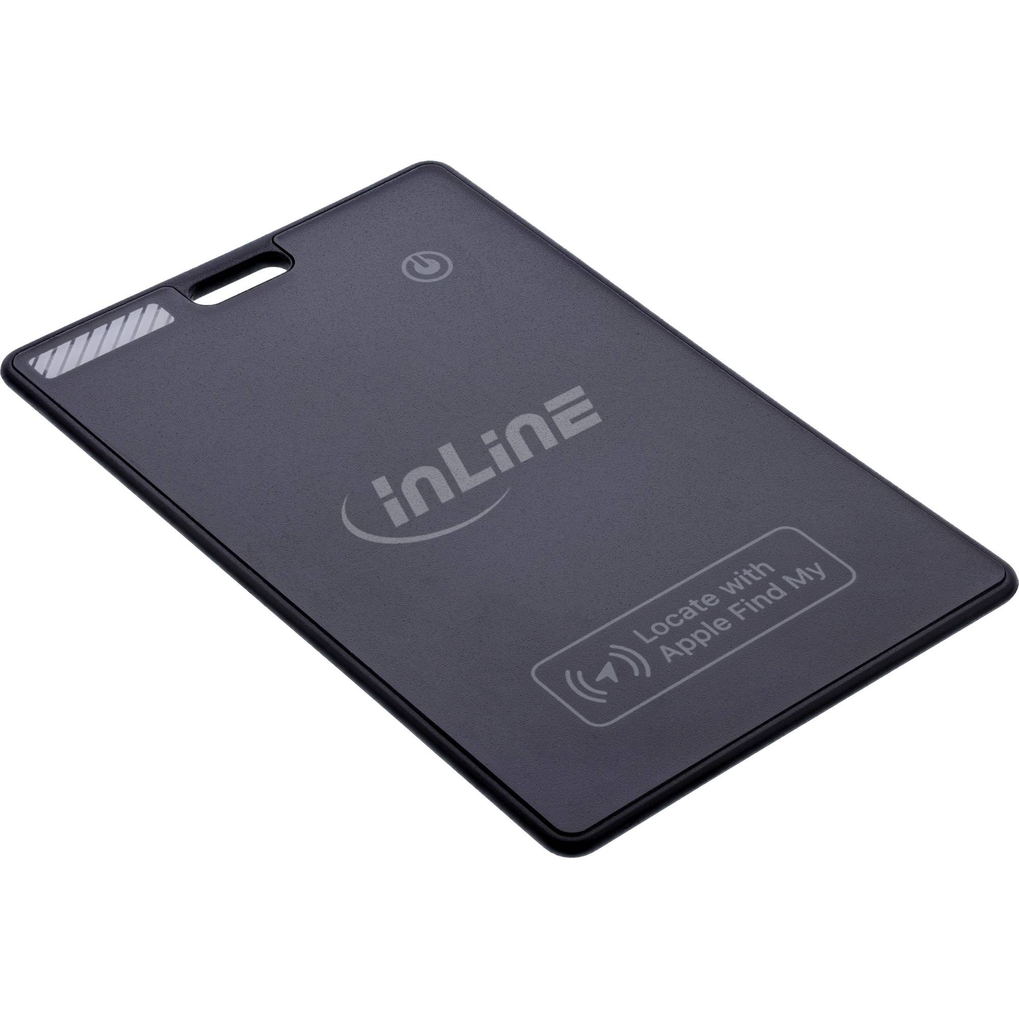 InLine® Wallet Finder, smarte Karte für die Geldbörse, Qi-Aufladung,100mAh, IPX5 Eingabe / DAC