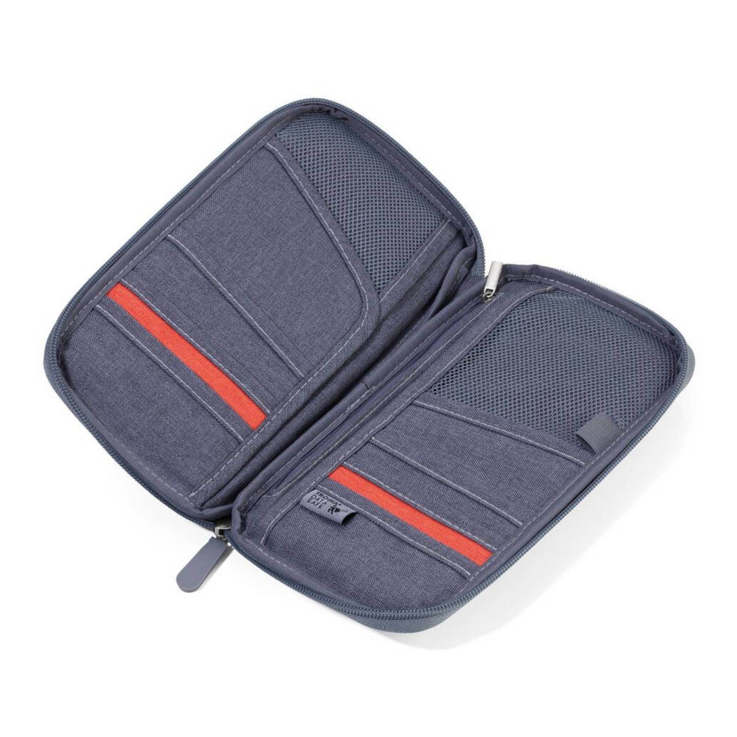 Troika SAFE FLIGHT, Dokumententasche, Grau, Polyester, Einfarbig, Reißverschluss, 12 Taschen