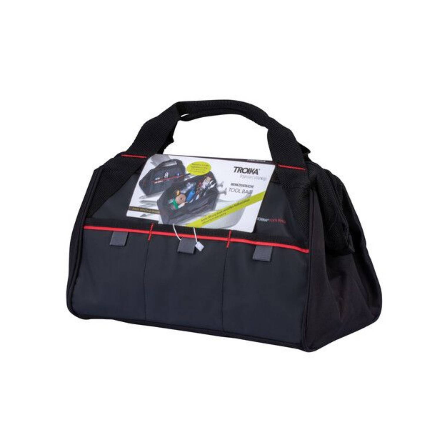 Troika TOOL BAG, Schwarz, Rot, Plane, 9 Taschen, 335 mm, 210 mm, 190 mm