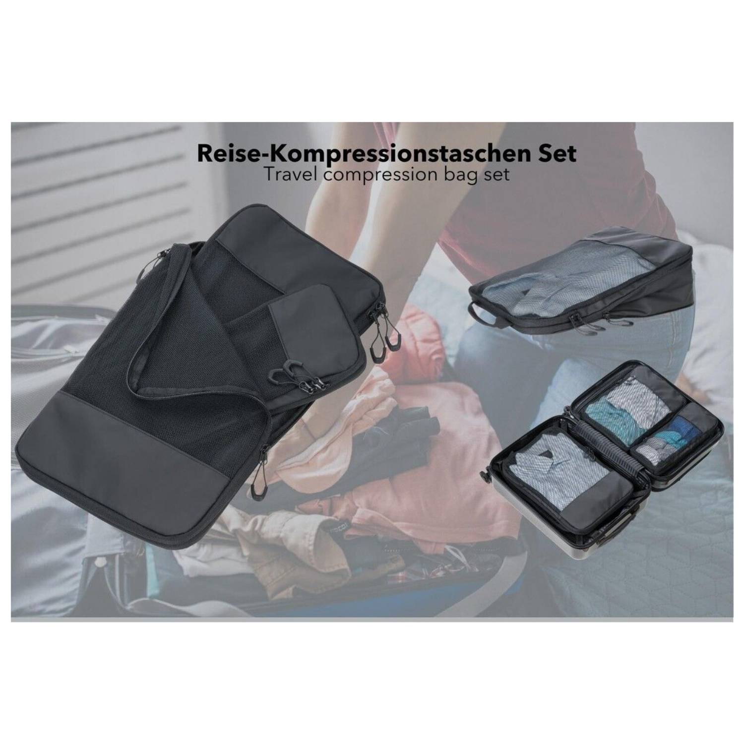 Troika BBL56/BK, Polyester, Polyurethan (PU), Plane, Schwarz, 1 Taschen, Reißverschlusstasche, 270 mm, 40 mm