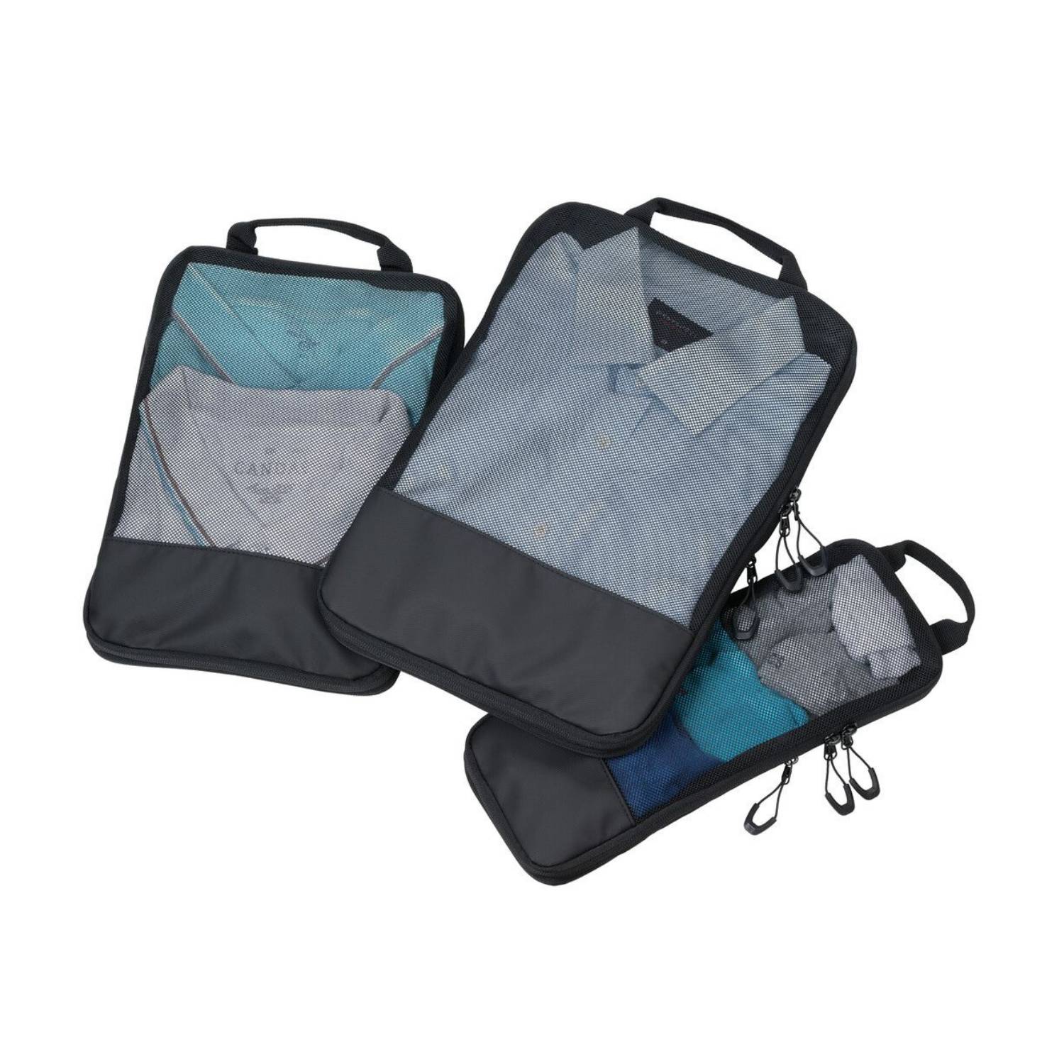 Troika BBL56/BK, Polyester, Polyurethan (PU), Plane, Schwarz, 1 Taschen, Reißverschlusstasche, 270 mm, 40 mm