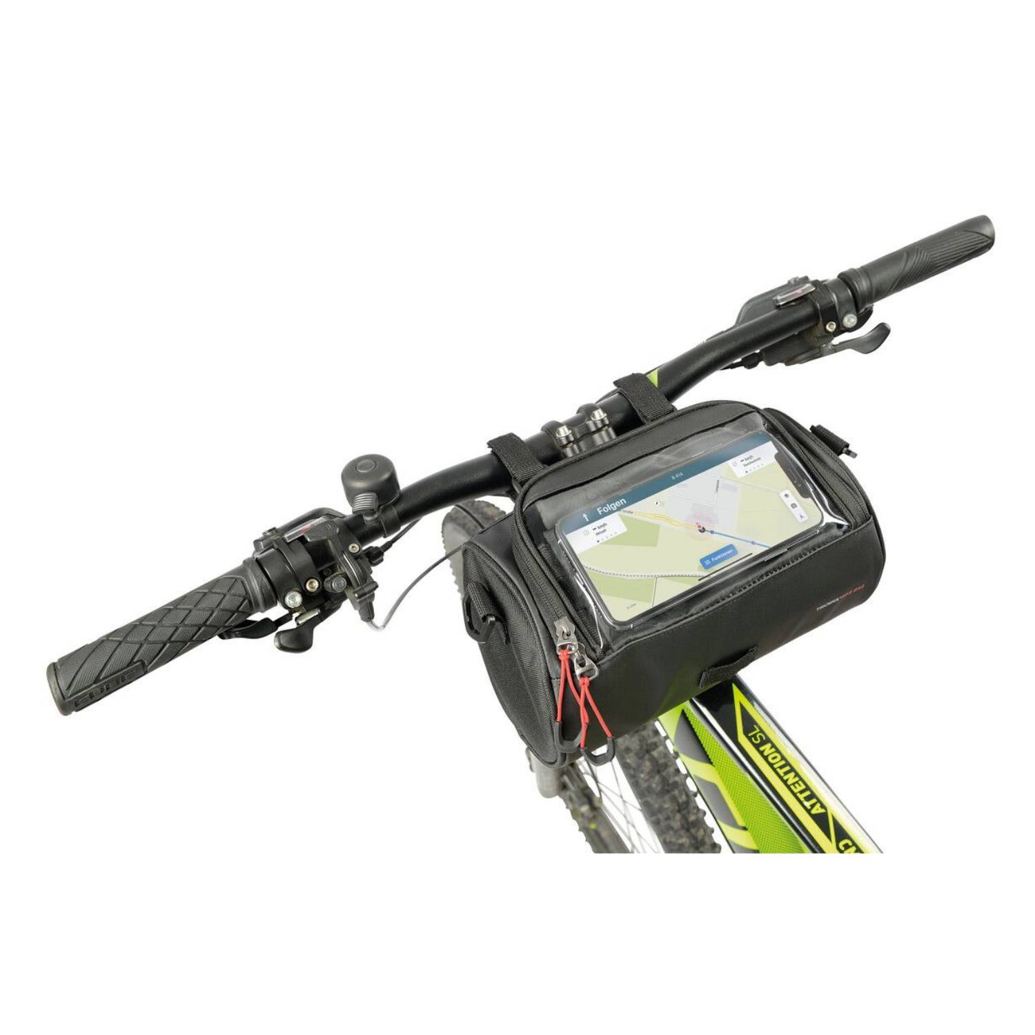 Troika BKB30/BK, Vorderseite, Fahrradtasche, Nylon, PVC, Plane, Schwarz, 4 l, 5 kg