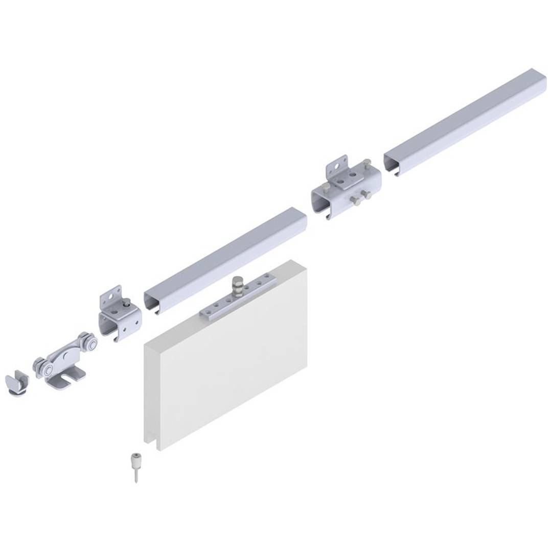 Erweiterungsset Schiebetorgarnitur SP400W001 verzinkt,blau L.2000mm