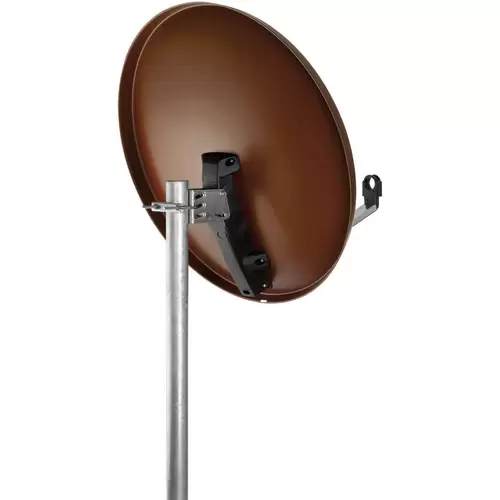 Schwaiger SPI993011 Antenne Parabolique SAT 80 Cm Avec Twin LNB - Kit Complet Acier Blanc