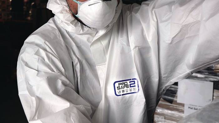 Schutzanzug ProSafe® Light SMS-3XL Größe XXXL Farbe weiß Ausführung ohne Füßlinge