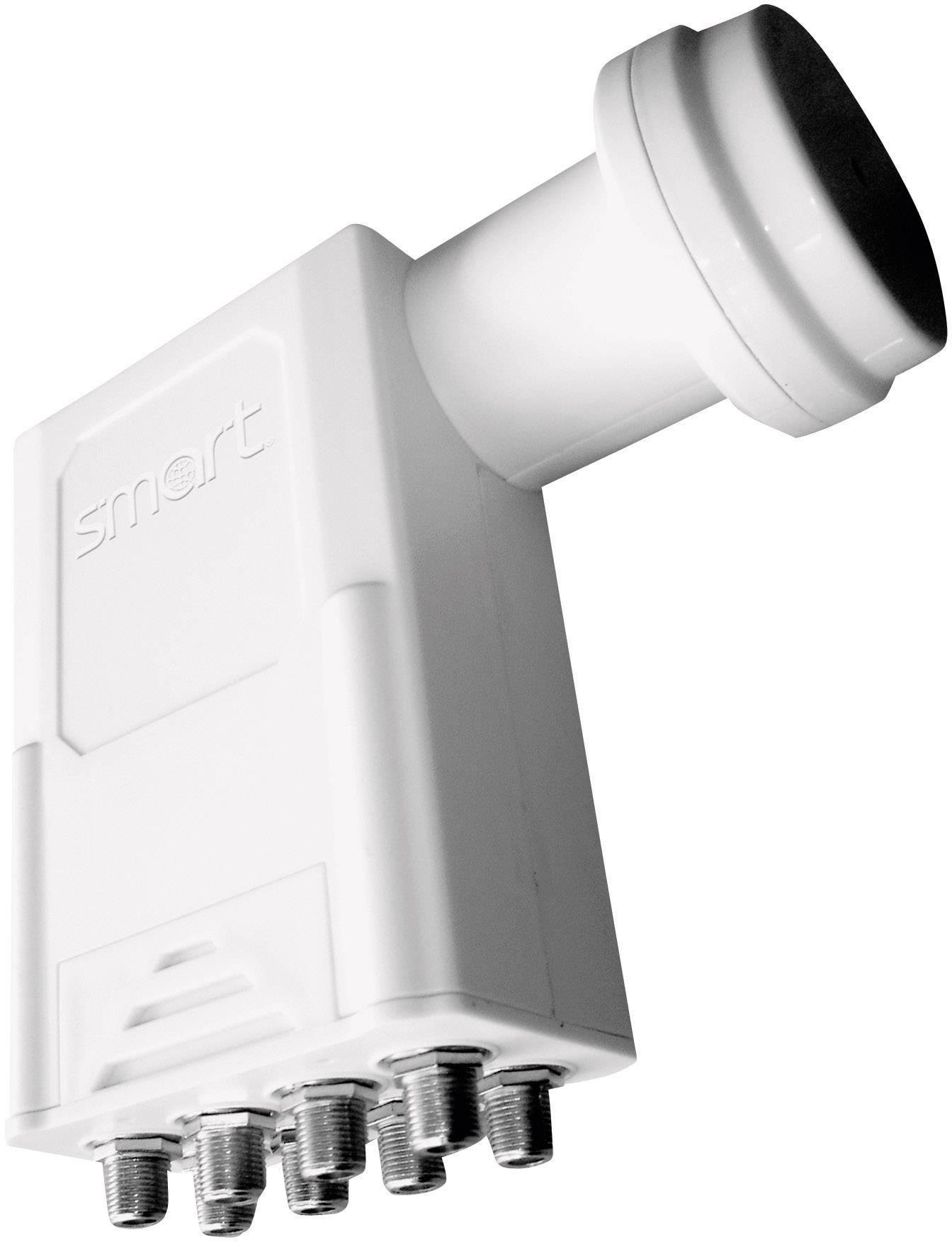 Smart Titanium Universal TO Octo-LNB Teilnehmer-Anzahl: 8 Feedaufnahme: 40 mm mit Switch Hellgrau