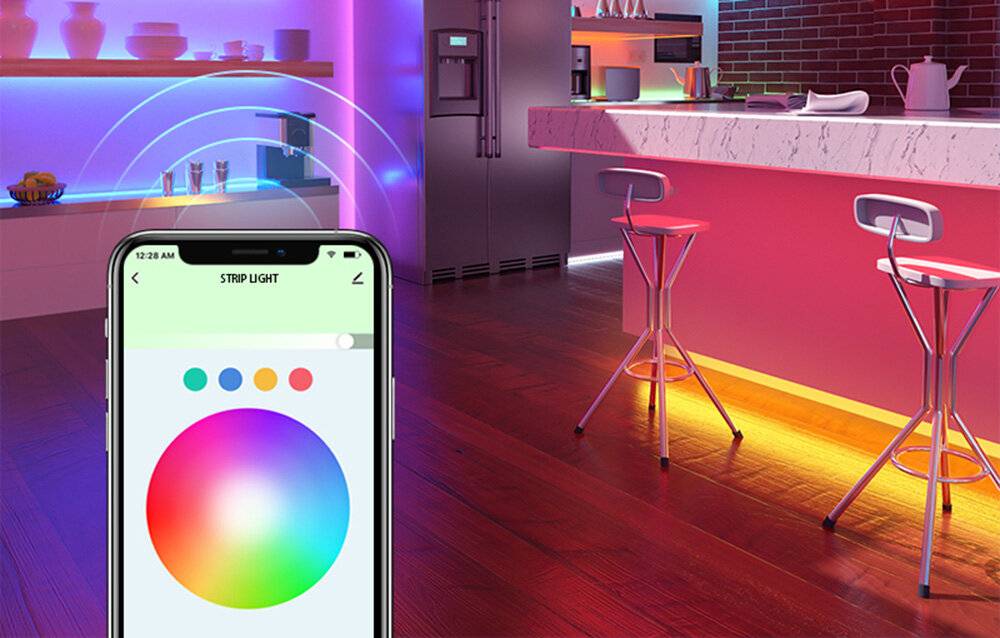 Smart WiFi RGB LED-Lichtleiste NiteBird SL3 (2x5m), Tuya